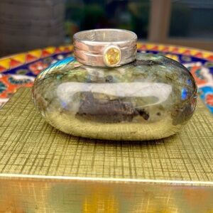 Sterling Silver Ring with Chrysoberyl Gemstone